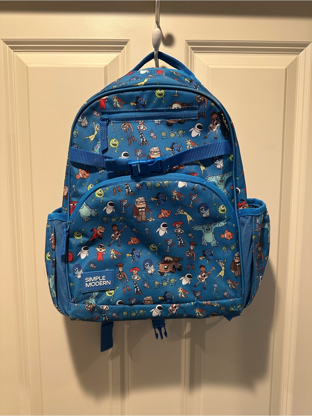 Simple Modern Kids Blue Pixar Character Backpack